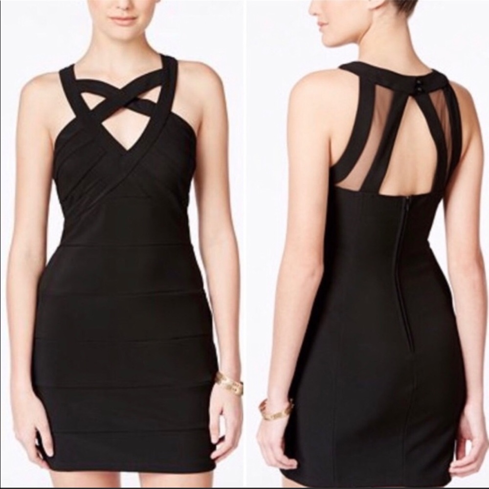 Crystal Doll Black Mini Dress